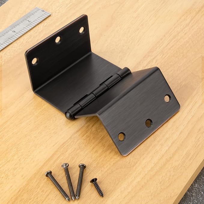 6 Pack Offset Hinges Oil Rubbed Bronze Expandable Door Hinges 3.5 Inch Heavy - Image 5