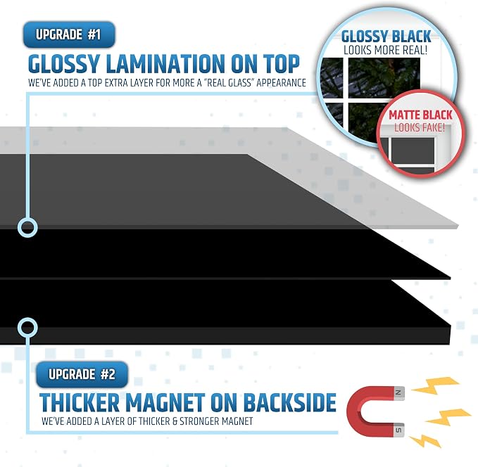Strong & Glossy Magnetic Garage Door Windows - Image 6