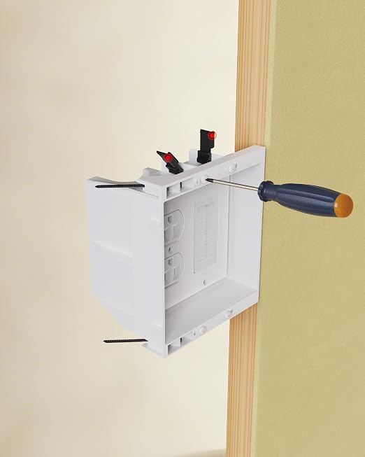 2-Gang Recessed Outlet Box, Recessed Electrical Box - Image 5