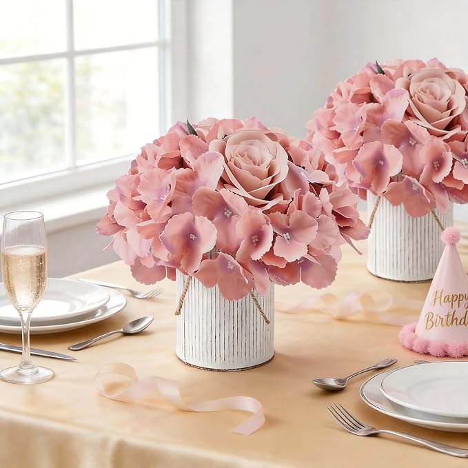 Deep Pink Flower Table Centerpieces - Image 3