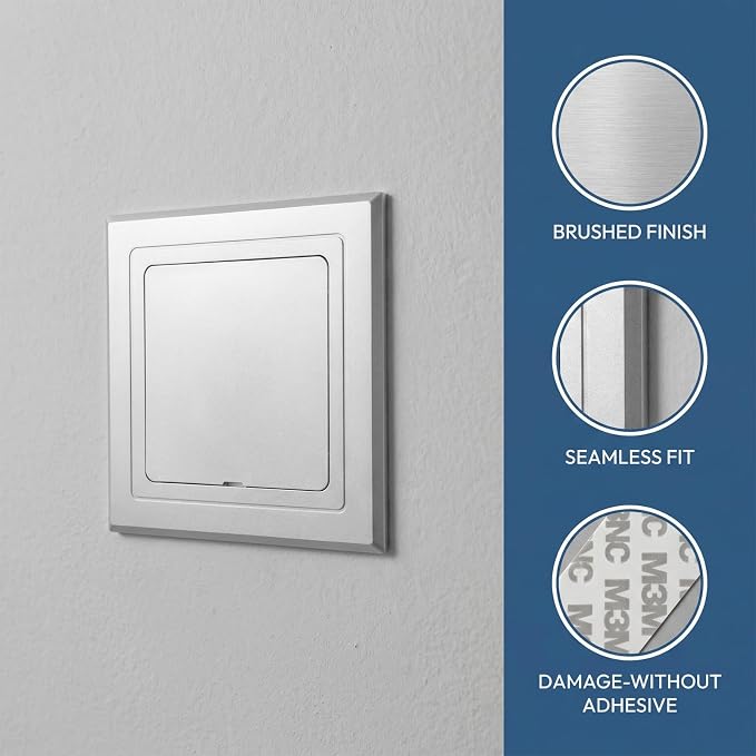 ULTECHNOVO X6 Inch Square Plumbing Access Panel Cover, Reusable Abs Pipe Cover - Image 8
