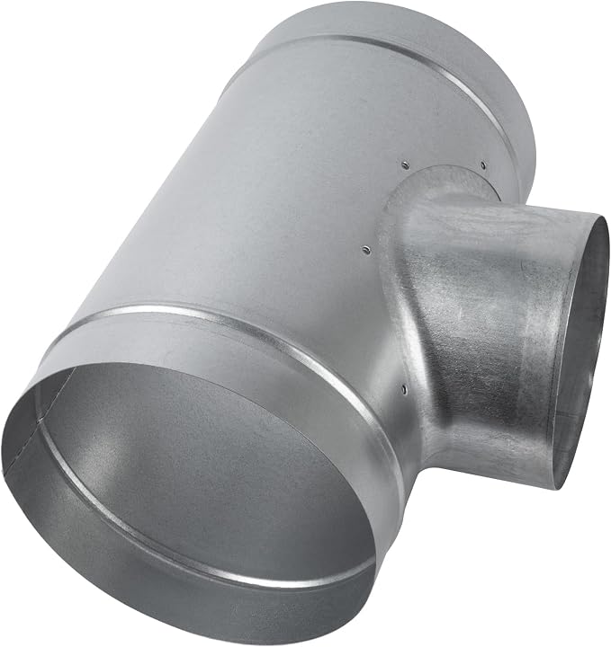 90° Degree Ø8 x 8 x 6 Inch T Shape Duct Splitter - Image 7