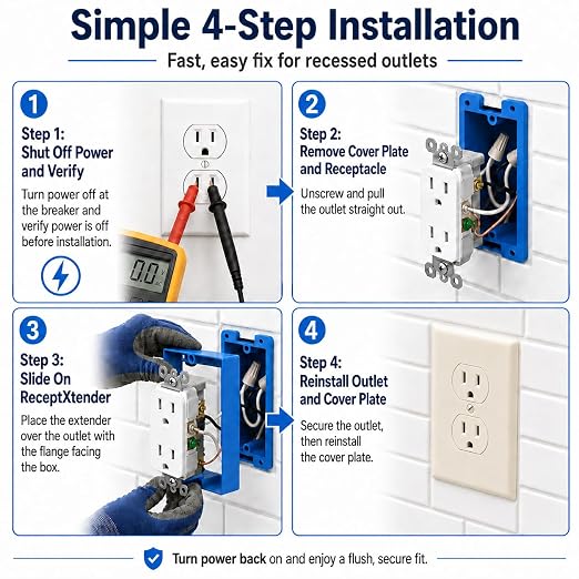 1/2" Single Gang Outlet Box Extenders - Image 5