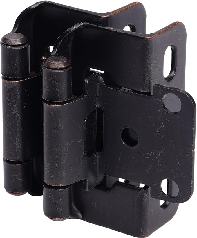 2 Pack Oil Rubbed Bronze Cabinet Hinges by DecoBasicsHardware