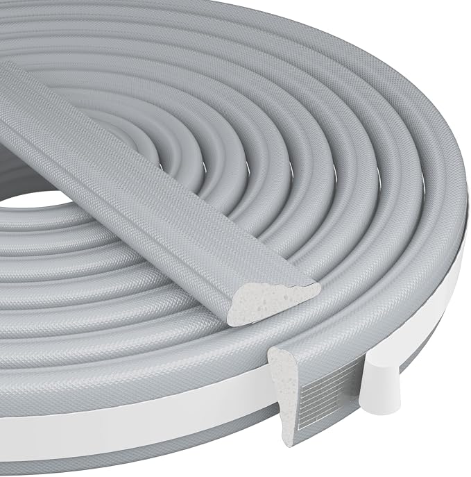 Kneelisa 2Pcs×196” Wedge-Shape Foam Window Weather Stripping Door Seal | by KNEELISA