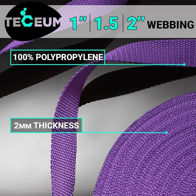 Webbing Strap, 3/4" to 2", 10-50 Yds, EDC gear, backpack repair and pet dog - Image 2