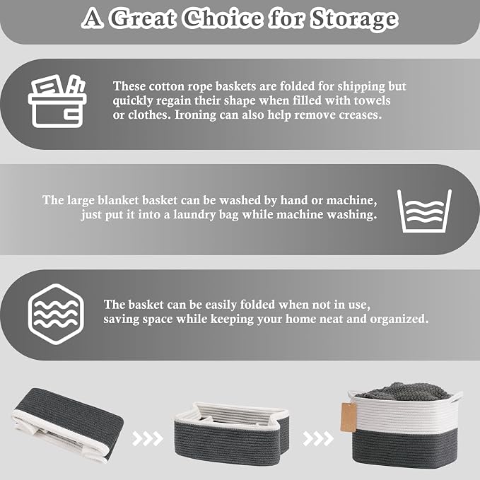 Goodpick Woven Rope Storage Basket - Image 7