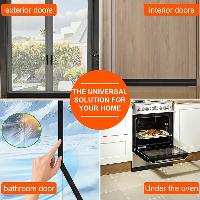 Door Draft Stopper, Adjustable Weather Stripping Seal - Image 8