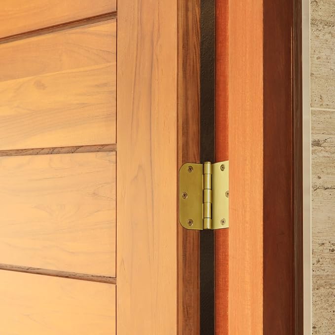 Design House Interior Door Hinge, Satin Brass | 5/8" Radius, Traditional - Image 10