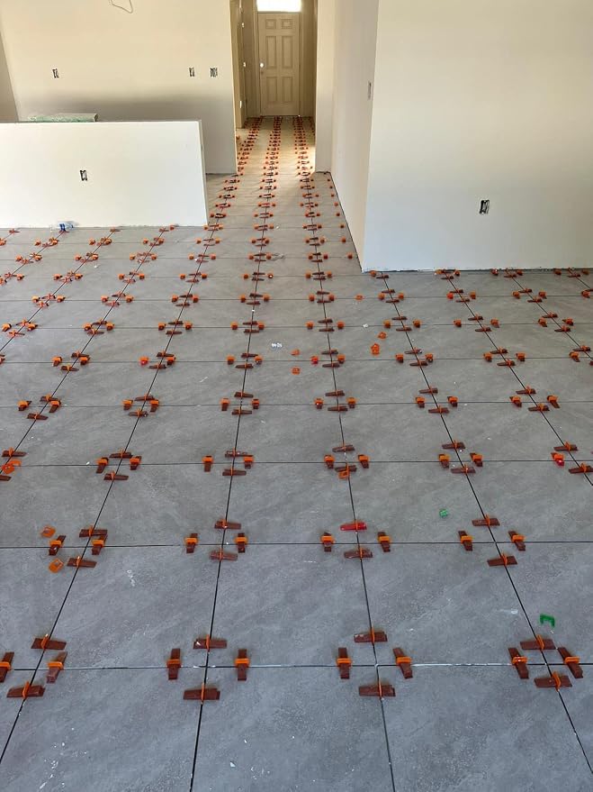 Tile Leveling System – 400 Tile Spacers + 200 Reusable Wedges + 1 Tile Plier – - Image 8
