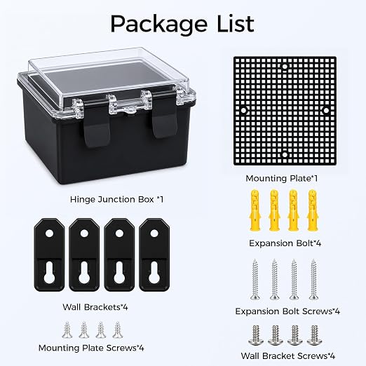 Junction Box IP67 Waterproof Electrical Box ABS Plastic Hinged Shell - Image 8