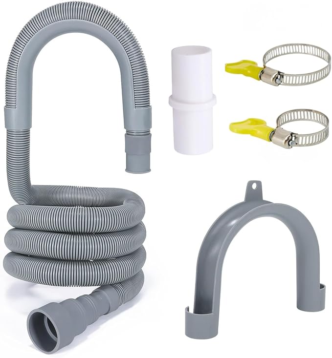 PinkCross Universal Washing Machine Drain Hose Extension, Flexible Washer & by Unknown