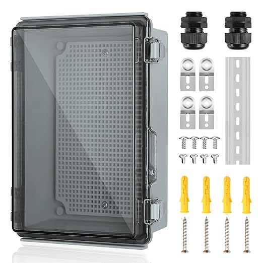 IP67 Outdoor Electrical Junction Box Waterproof 10.2''×6.3''×3.9'' | by JOISYOYA