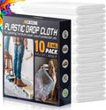 Axgatoxe 12 x 9 Ft Plastic Drop Cloths by AXgatoxe