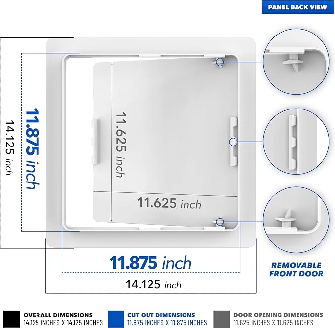 12x12 Access Panel for Drywall Plumbing Access Panel Ceiling Access Panel - Image 2