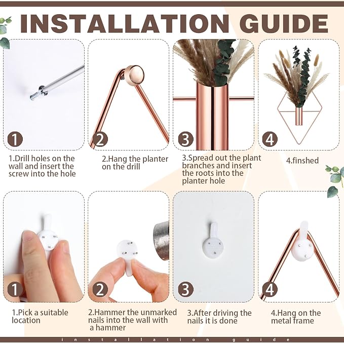 Jexine 4 Pcs Hanging Planters - Image 3