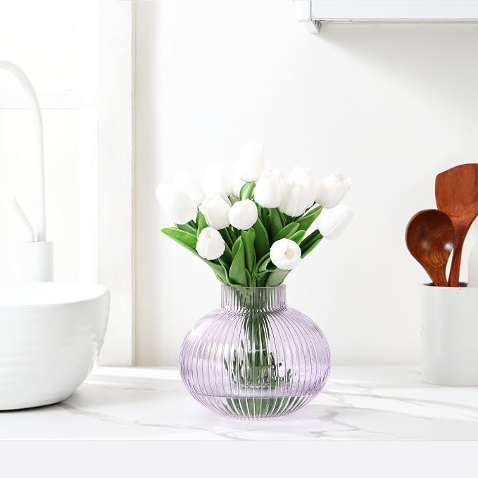 Purple Glass Vase, Flower Vases - Image 7
