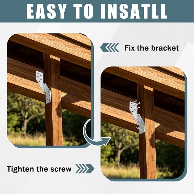 120 Pcs Left Size Galvanized Steel Hurricane Straps Tie Brackets| | Wind & - Image 4