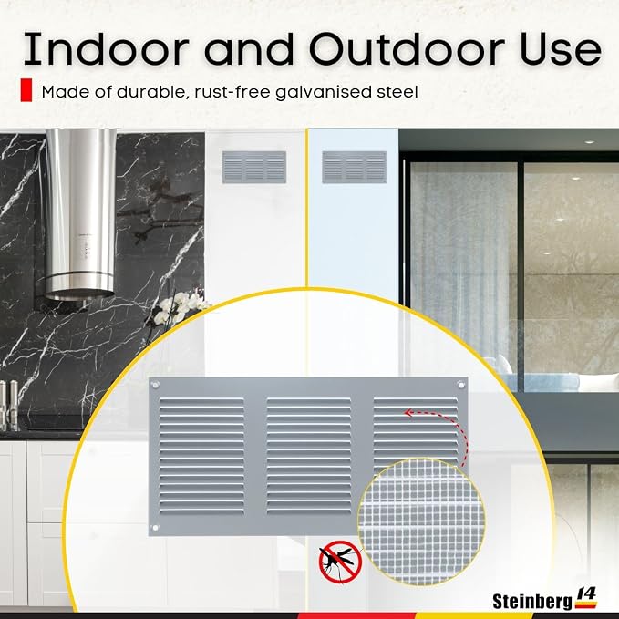 Steinberg14 Gray Vent Cover 10x4 - Image 6