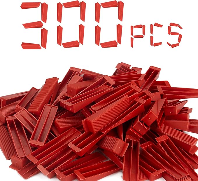 300PCS Tile Leveling System Reusable Tile Wedge by Tanzfrosch
