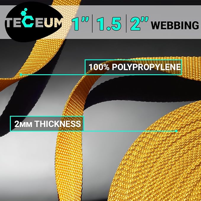 Webbing Strap, 3/4" to 2", 10-50 Yds, EDC gear, backpack repair and pet dog - Image 2