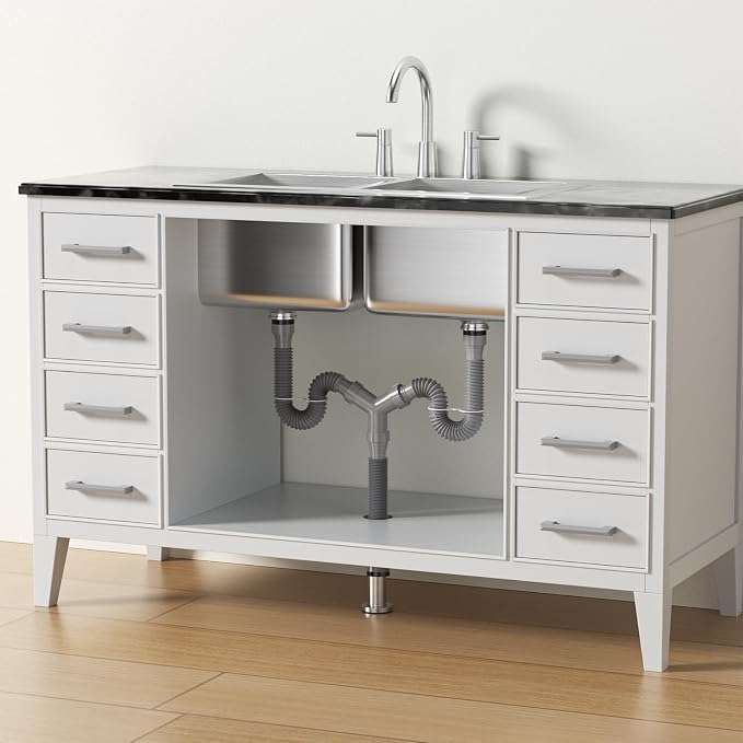 Double Sink Drain Pipe Kit - Image 2