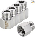 5 Pack 304 Stainless Steel FeMale to Male Adapter, 1/2" FeMale G x 1/2" Male G by Rebower