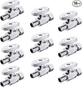 10PCS Efield Straight Stop Valve, 1/2" Barb Crimp Pex x 3/8"OD Compression | by EFIELDPEXTUBING