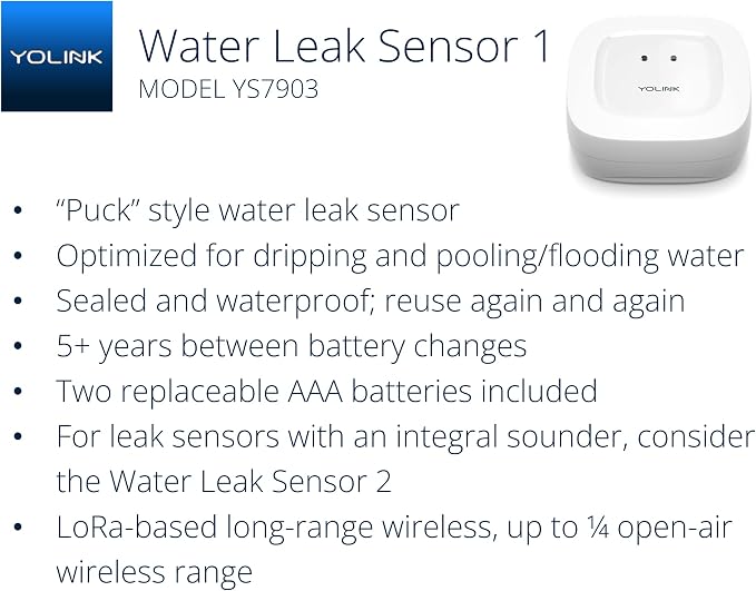 YoLink LoRa Smart Water Leak Protection System, Including 3/4" Commercial Grade - Image 3