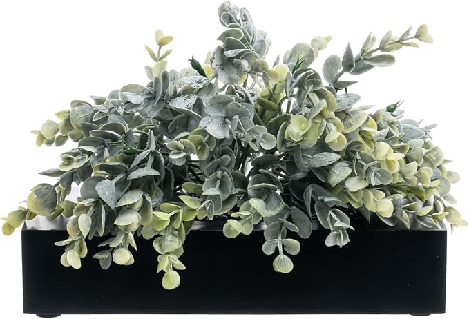 MyGift Artificial Eucalyptus Plant, Faux Greenery | Realistic leafy foliage - Image 4