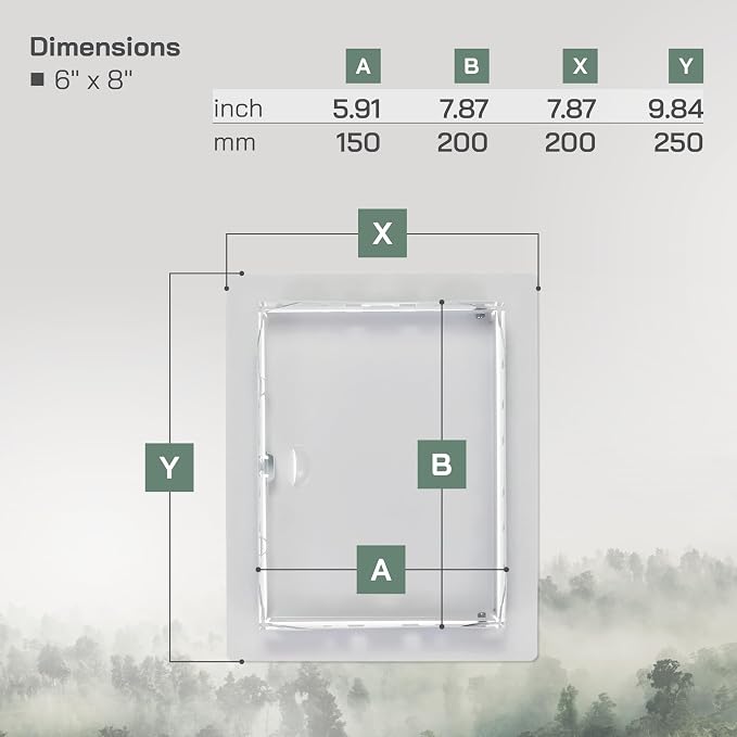 Vent Systems Access Panel for Drywall 6 x 8 Inch - Image 2