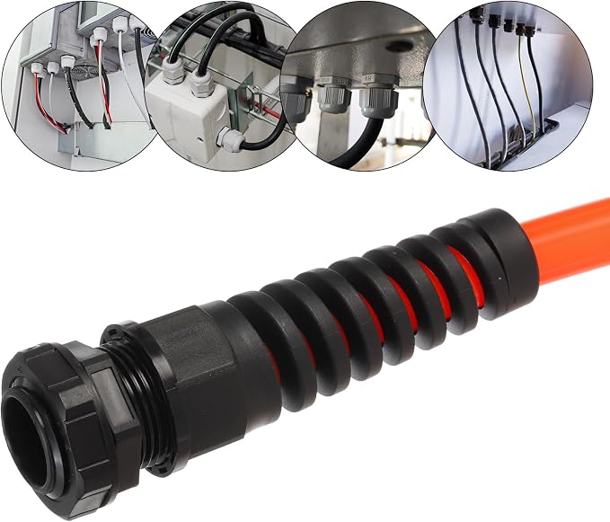 2Pcs G1/2" Cable Gland Cord Grip Waterproof IP68 6—12mm Adjustable Strain - Image 5