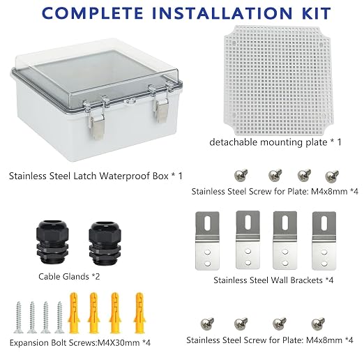 Electrical Junction Box, IP67 Waterproof Outdoor Box ABS Plastic Enclosure - Image 7