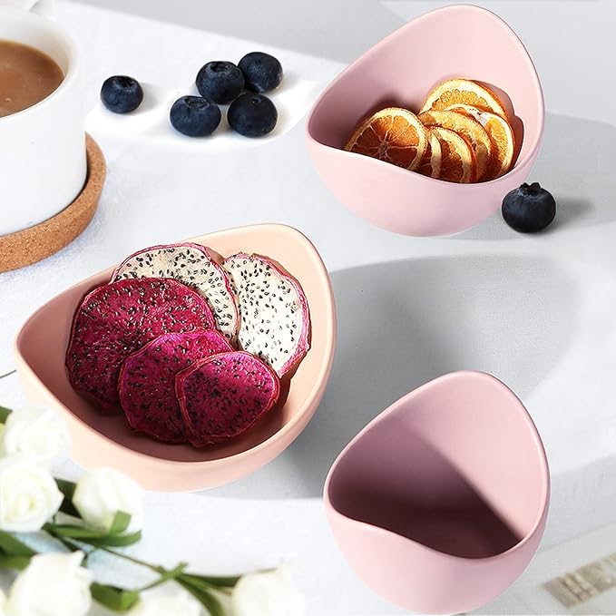 Notakia Salad Decorative Bowls Lotus Shaped Pasta Bowls Dishwasher Safe - Image 3