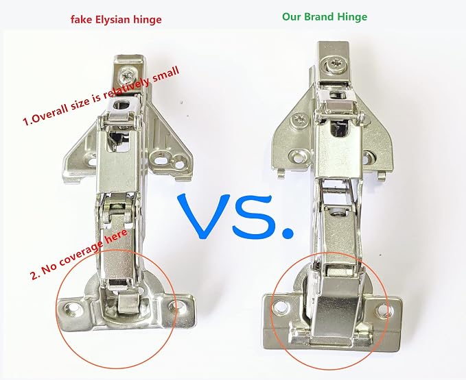 165 Degree Soft Close Cabinet Hinges 2 Pack, Face Frame Lazy Susan Corner - Image 3