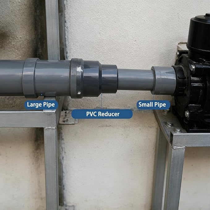 2 x 3/4 Inch SCH80 PVC Reducing Coupling, Increaser/Reducer Connector Pipe - Image 4