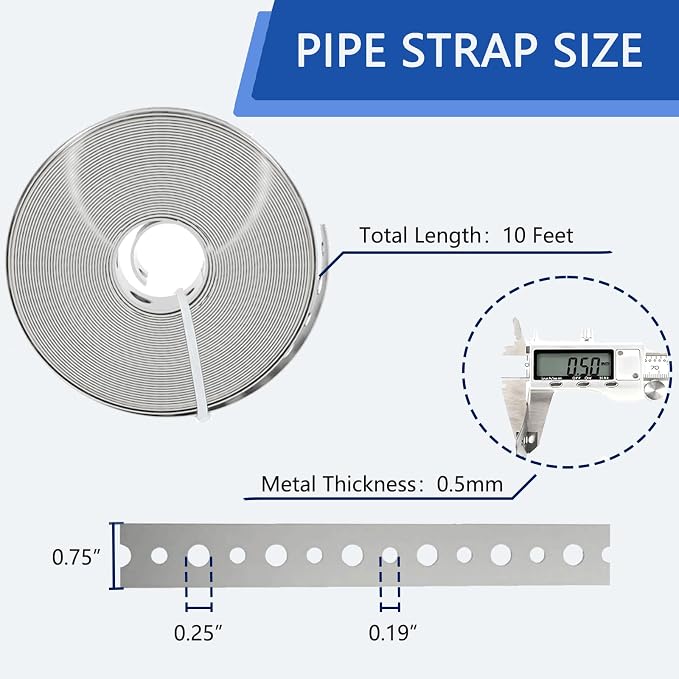 Plumbers Tape Metal Strapping - Image 2