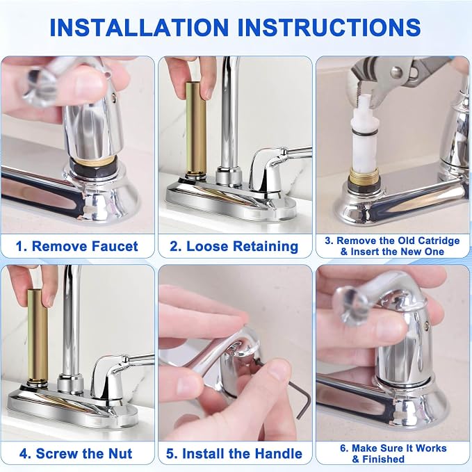 1224 1224B 14272 Faucet Cartridge Replacement Kit - Image 8