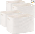 4 Pack Storage Baskets for Organizing, Woven Baskets for Shelves by SIXDOVE