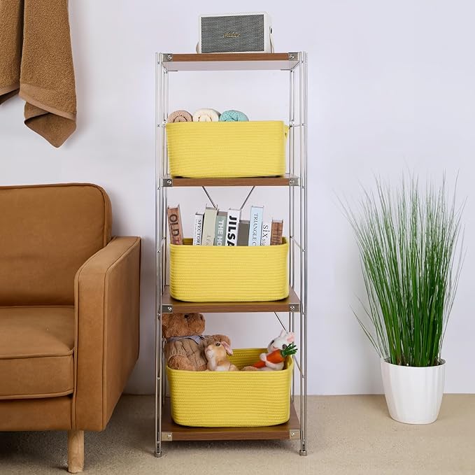MiniArk Large Storage Baskets for Shelves, Baby Nursery, Toy Baskets Box - Image 4