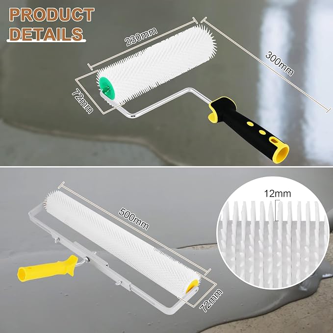 Self-levelling Cement Tool Kit, Self Leveling Concrete Tools Epoxy Roller Floor - Image 2