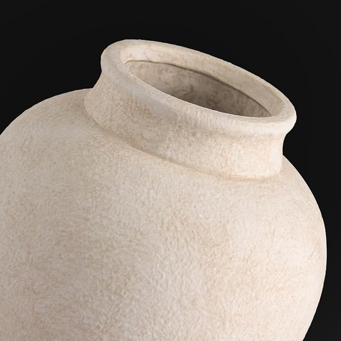 Ceramic Flower Vase, Flower Vase Rustic Farmhouse Decorative Vase Floral - Image 3