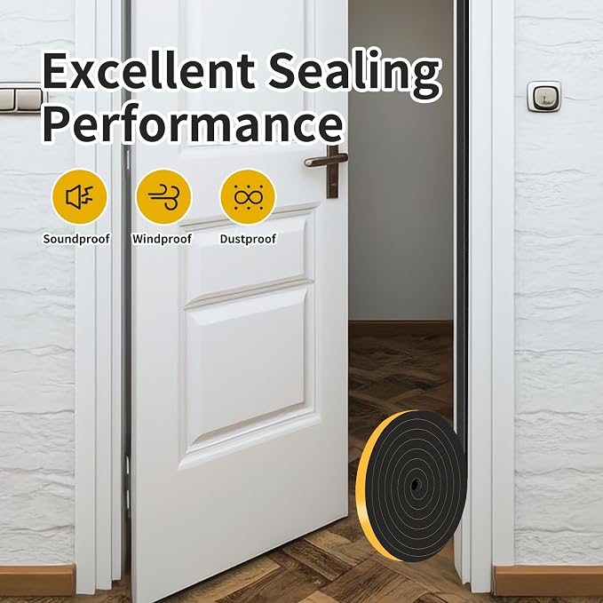 Weather Stripping Door Seal, High Density CR, 3/4 in x 3/8 in x 13Ft | Air - Image 7