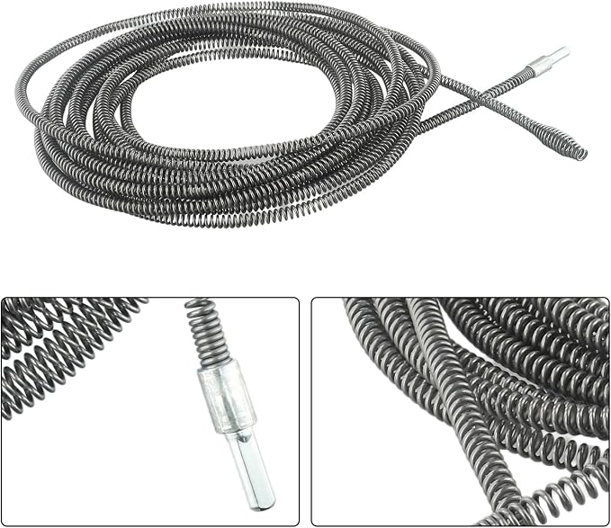 Flexible Spring Pipe Dredging Tool 5M Electric Drill Drain Cleaner - Image 8