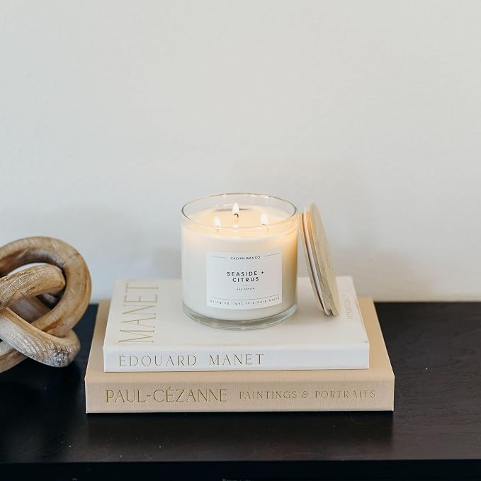 Seaside & Citrus 3 Wick Scented Candle - Image 8