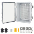 Electrical Junction Box, IP67 Waterproof Outdoor Box ABS Plastic Enclosure by Qukipet