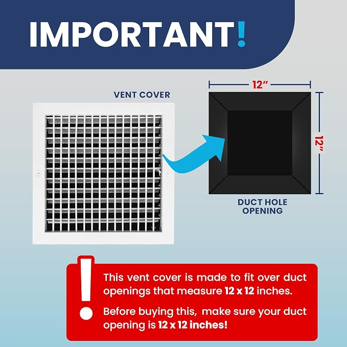 12 x 12 Duct Hole Adjustable Vent Cover - Image 4