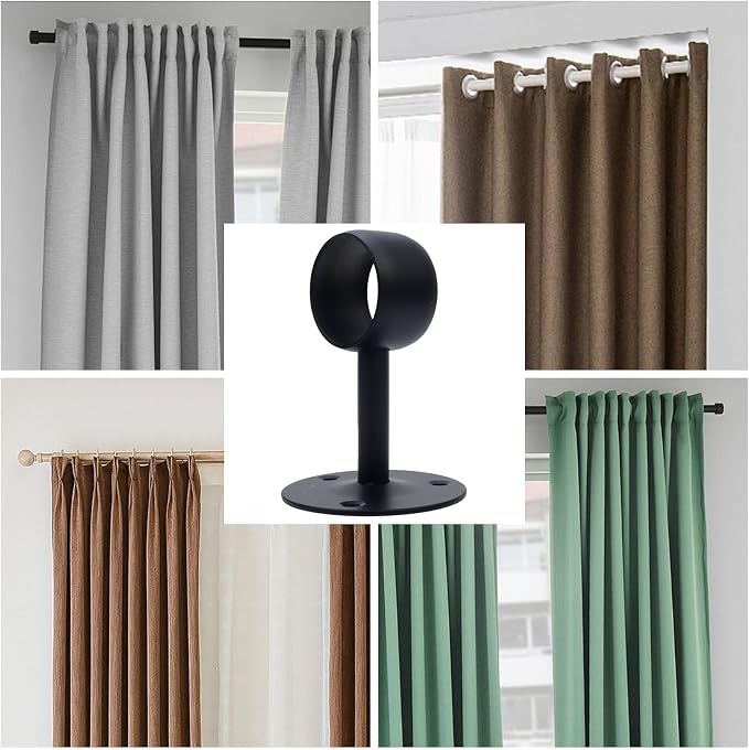 Antrader Curtain Rod Ceiling-Mount Bracket 1 1/2 Inch - Image 5
