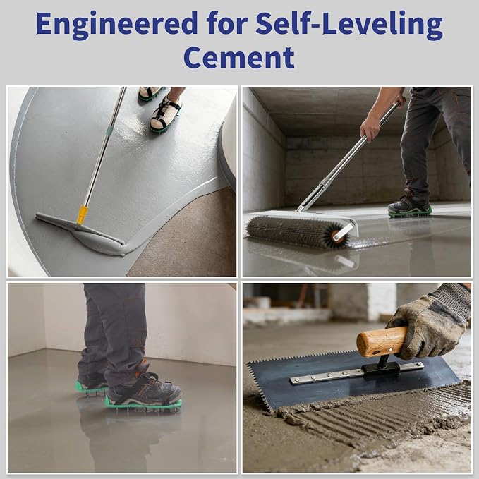 Self Leveling Concrete Tools, Spiked Roller - Image 7