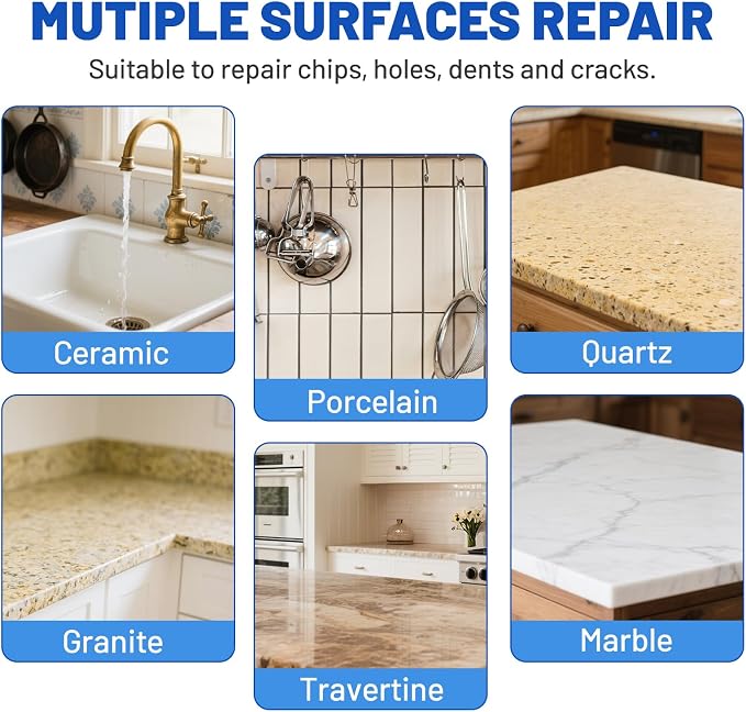 Marble and Granite Repair Kit, Quartz Granite Countertop Repair Kit - Image 4